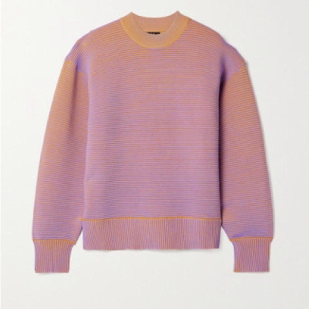 Nagnata Sonny Sweater - Lavender and Orange - size small